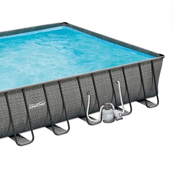 Summer Waves 32ft x 16ft x 52in Rectangle Frame Above Ground Swimming Pool Set - Image 6