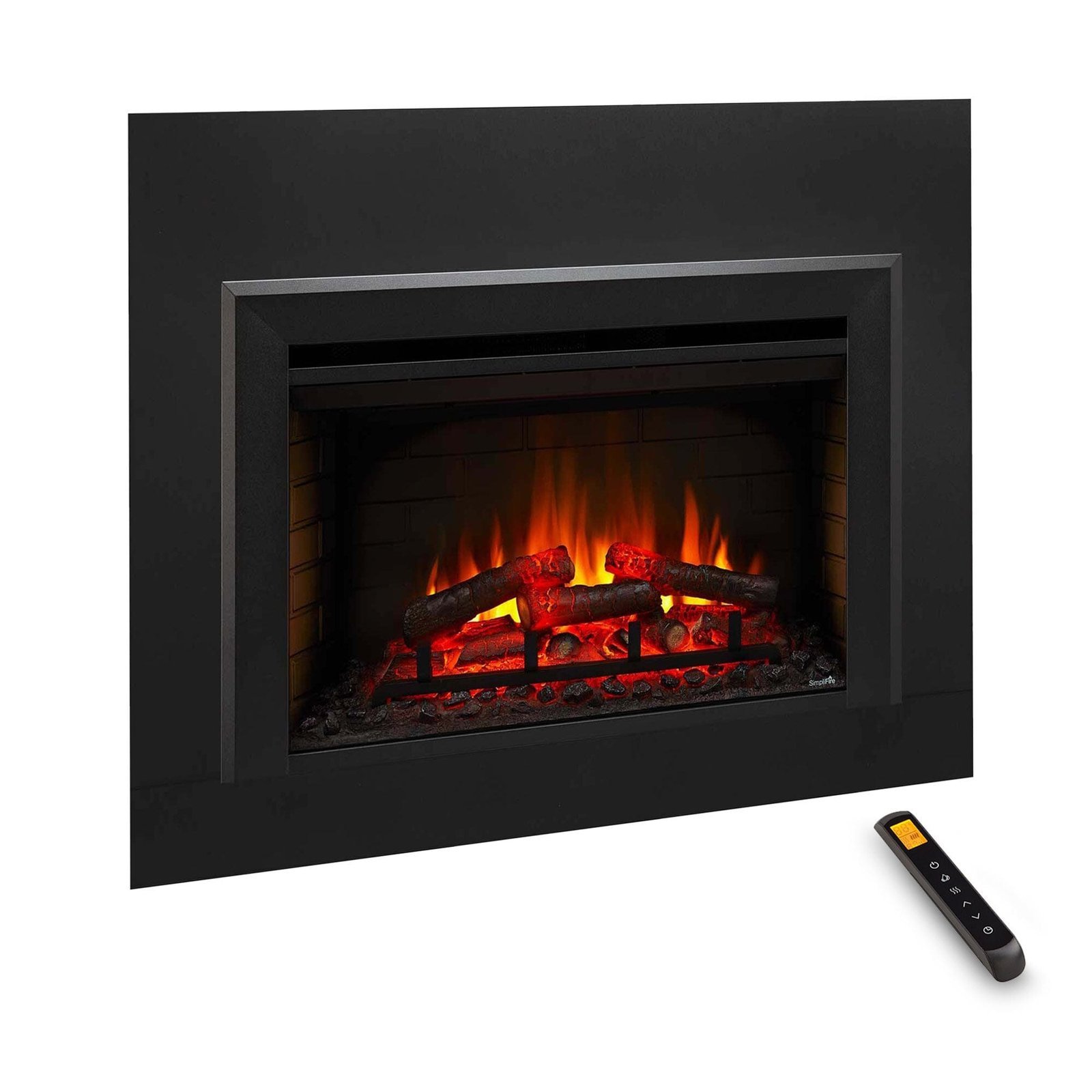SimpliFire 30-In Electric Fireplace Insert with LED Flame and Multi-Color Ember Bed - Image 7