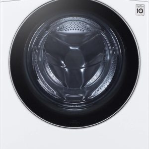 LG – 5.0 Cu. Ft. High-Efficiency Stackable Smart Front Load Washer with Steam and Built-In Intelligence – White