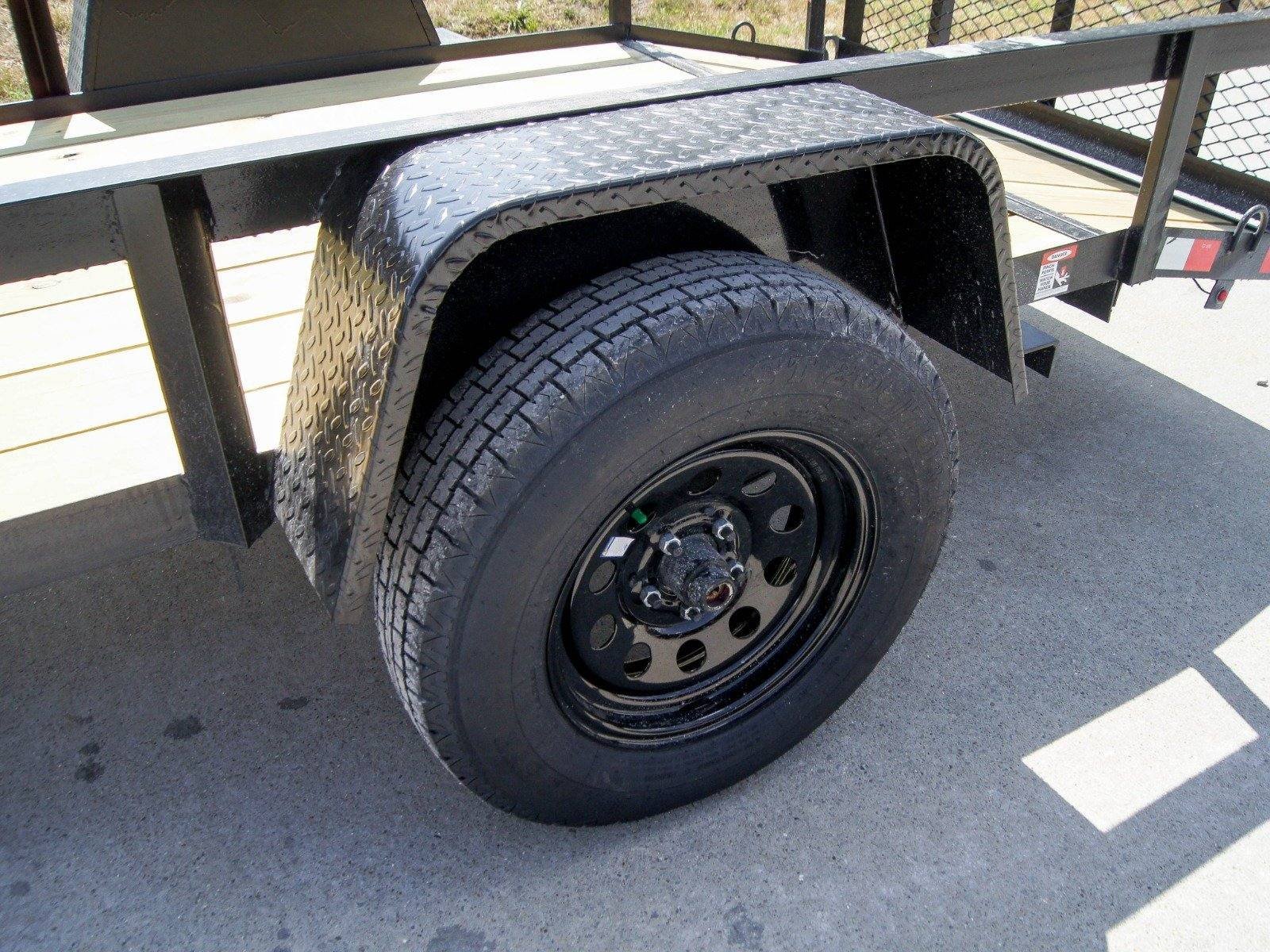 5×12 Powder Coated Dovetail Utility Trailer 3500lb Axle - Image 9