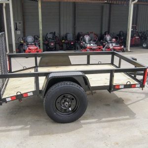 5×8 Powder Coated Dovetail Utility Trailer Single 3,500lb Axle