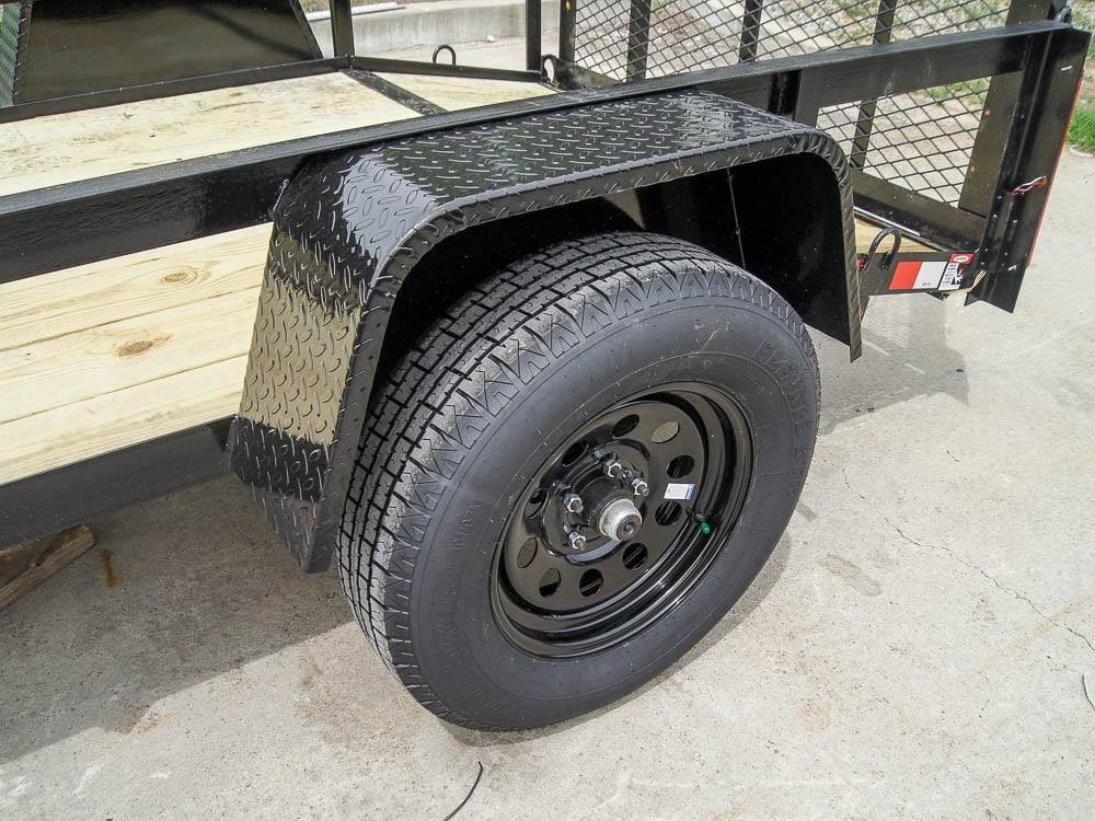 5×8 Powder Coated Dovetail Utility Trailer Single 3,500lb Axle - Image 6