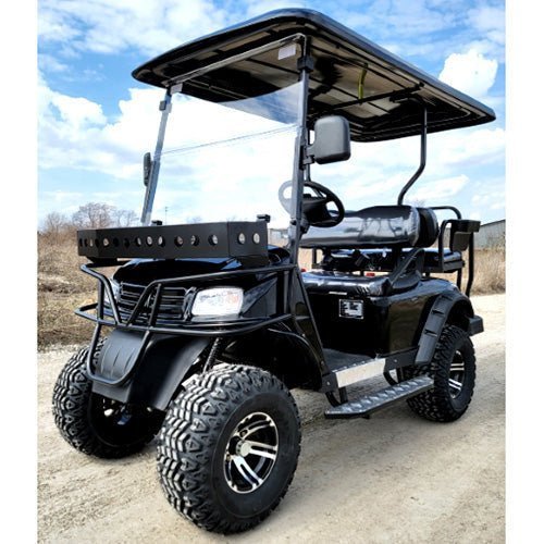 Brand New 48v Electric Golf Cart Lifted & Loaded eMACHINE 2023 β Black
