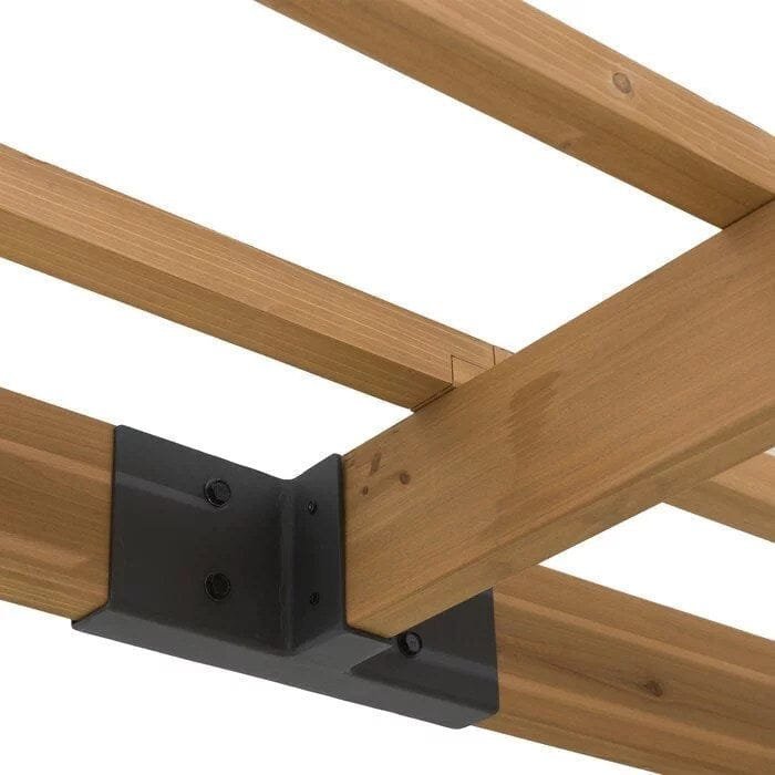 SummerCove 10.5 ft. x 10 ft. Cedar Wood Pergola with Adjustable Hanging Planters - Image 8