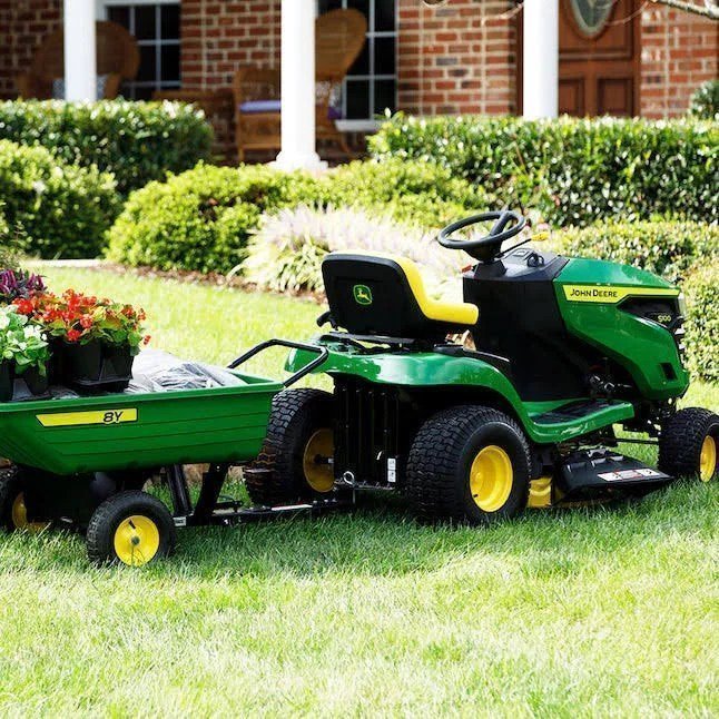 John Deere S100 42 in. 17.5 HP GAS Hydrostatic Riding Lawn Tractor - Image 2